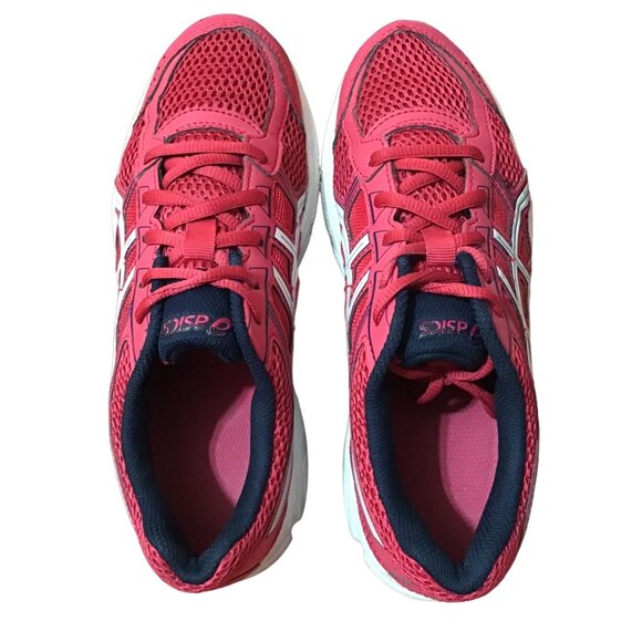 Asics Gel-Contend 4 Sneaker Womens 7 Youth 5.5 Pink White Athletic Running Shoes - Picture 8 of 11